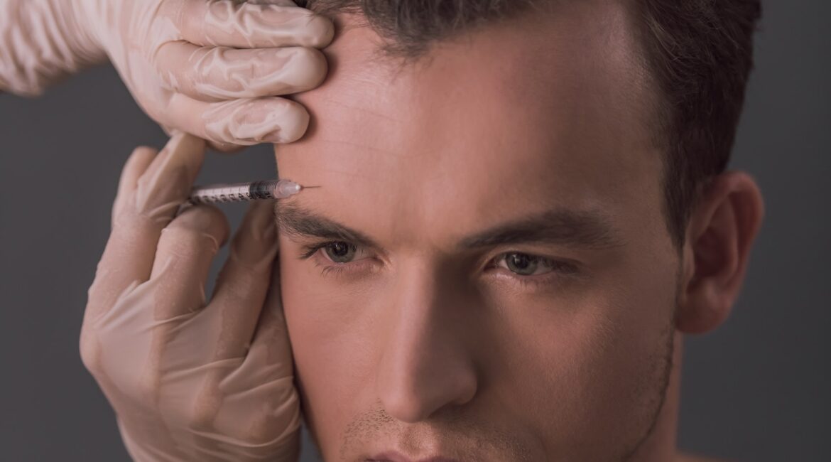 Man getting injection